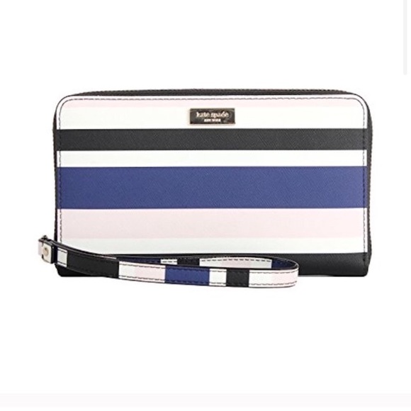 kate spade Handbags - HOST PICK!! NEW Kate Spade Alvy Stripe Wallet Wristlet